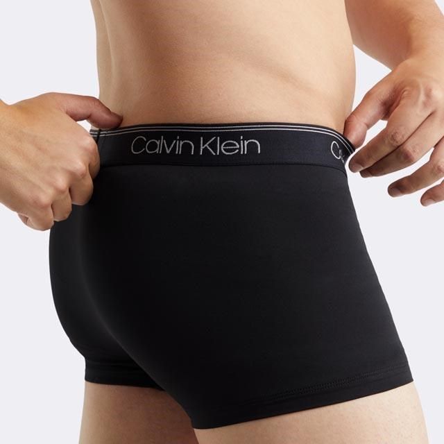 Calvin Klein CK 男內褲 四角男內褲 彈纖 中低腰 超值3件盒組 黑色原廠盒裝