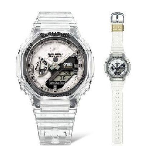 【南紡購物中心】 【CASIO卡西歐】Clear Remix系列GMA-S2140RX-7A 40周年限量型號透明色潮流腕錶 42.9mm
