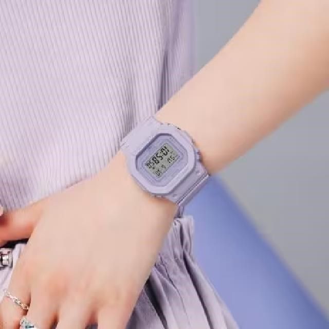 CASIO 卡西歐 【南紡購物中心】 GMD-S5600BA-6 纖薄小巧百搭單色風格時尚腕錶 葡萄紫 40.5mm