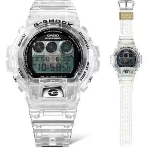 CASIO 卡西歐 【南紡購物中心】 Clear Remix系列DW-6940RX-7 40周年限量型號透明錶殼潮流腕錶 50mm