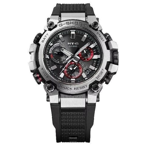 【南紡購物中心】 【CASIO卡西歐】MTG-B3000-1A創新美感雙核心防護時尚腕錶 50.9mm