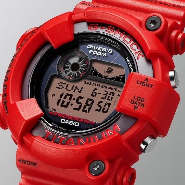 CASIO卡西歐】GW-8230NT-4 30周年慶限量紅蛙人太陽運動潮流能腕錶50.3
