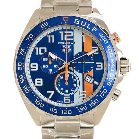 TAG Heuer 豪雅 F1石英計時Gulf特別腕表(CAZ101AT.BA0842)x43mm