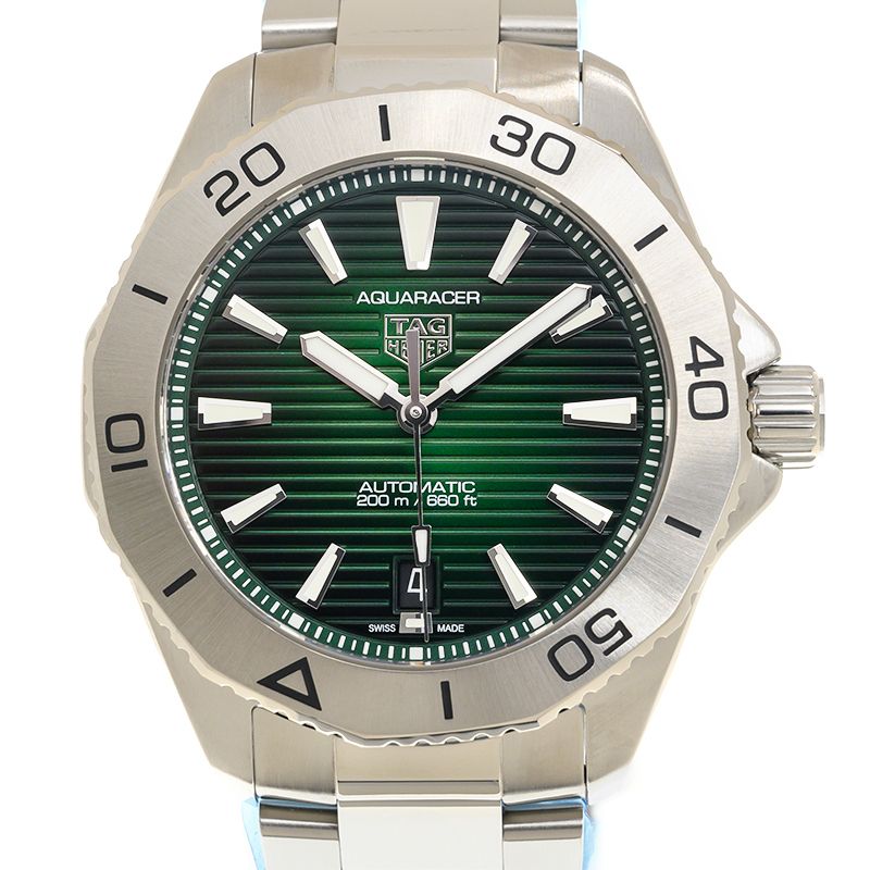 TAG Heuer 豪雅   AQUARACER(WBP2115.BA0627) 綠面機械腕錶x40mm