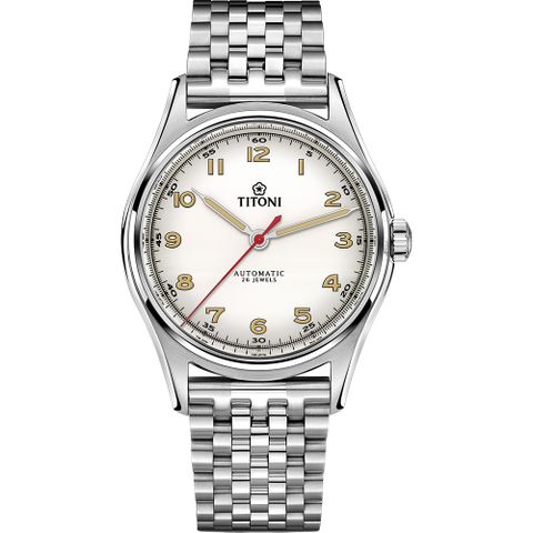 TITONI 梅花錶 傳承系列百周年紀念機械錶-39mm 83019 S-639