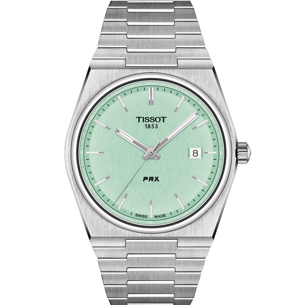 TISSOT 天梭  官方授權 PRX系列 復古簡約設計腕錶-T1374101109101