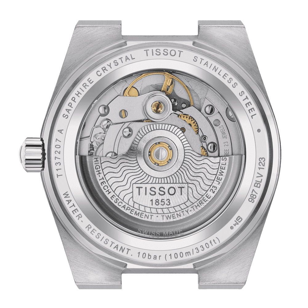 TISSOT 天梭   官方授權 PRX系列 80小時動力機械腕錶-T1372071135100/冰藍35mm