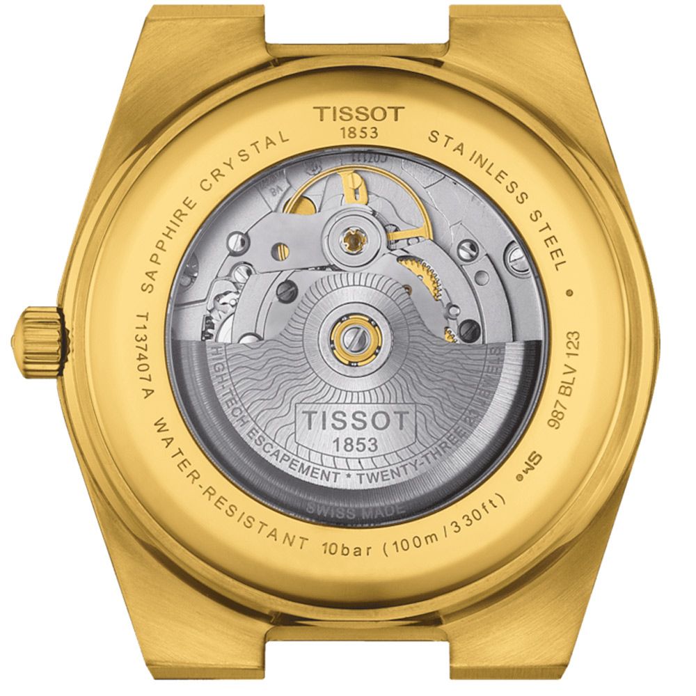 TISSOT 天梭  錶 PRX系列 70年代復刻機械錶-T1374073302100/金色