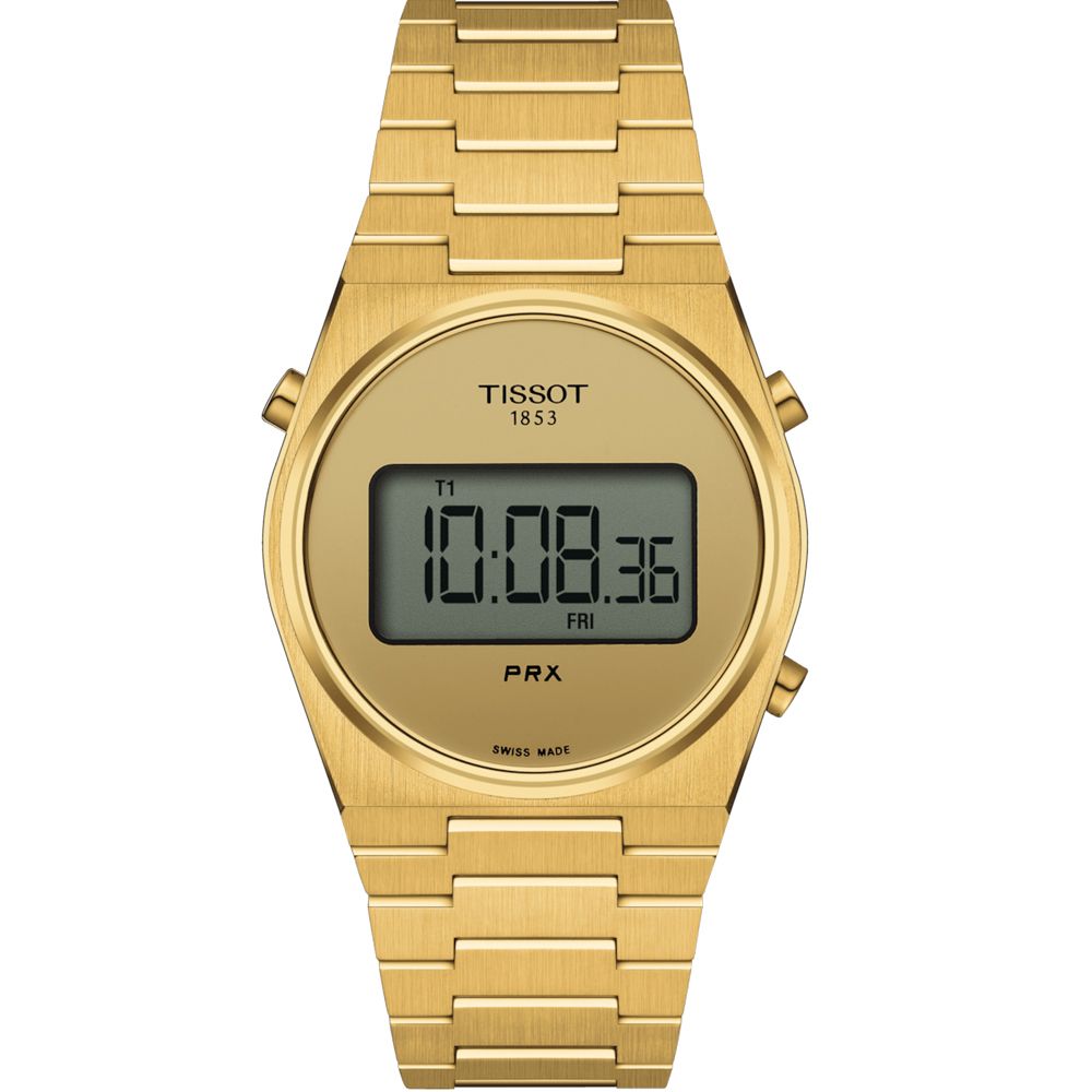 TISSOT 天梭   官方授權 PRX Digital 數位石英手錶-T1372633302000