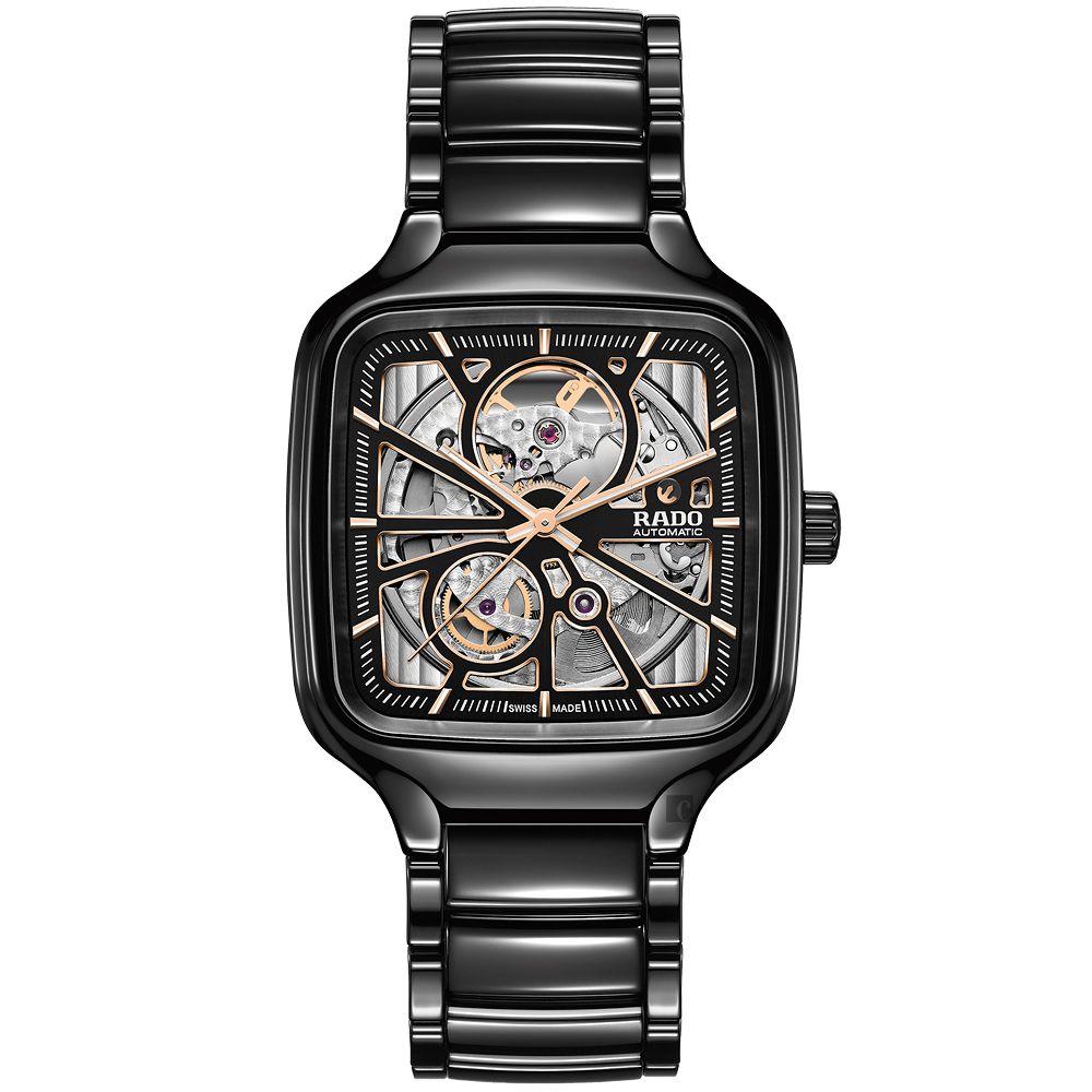 RADO 雷達錶  雷達 True真我系列方形開芯自動機械錶-38mm R03 R27086162 - PChome 24h購物