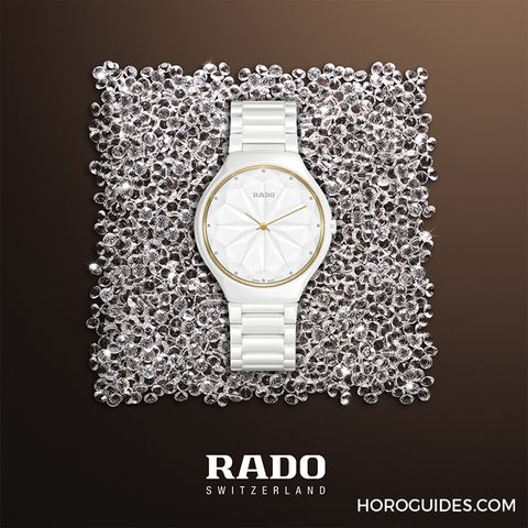 RADO 雷達錶 TRUE THINLINE GEM 系列星鑽限量陶瓷腕錶-R27007702