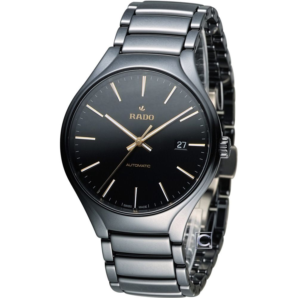 RADO 雷達錶  雷達 官方授權 True 真我系列簡約時尚機械錶 R02(R27056162)