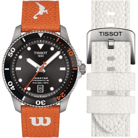 TISSOT 天梭 官方授權 Seastar Wilson WNBA 美國女職籃 機械腕錶 手錶-T1208071705100