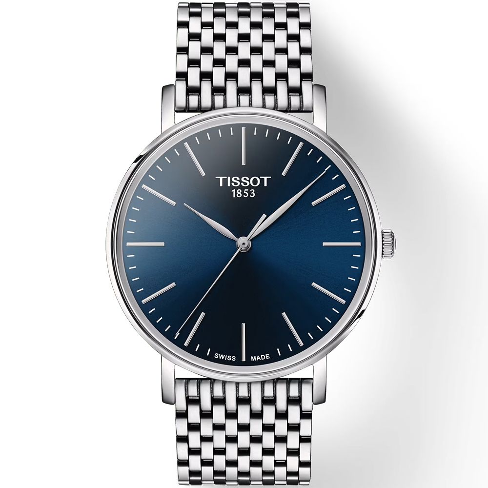 TISSOT 天梭 官方授權 Everytime 經典雋永大三針情侶手錶 對錶 T1434101104100+T1432101104100