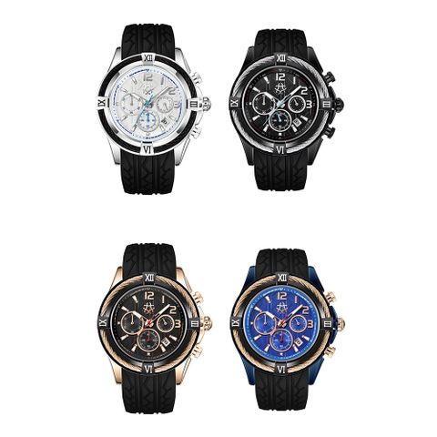 【CARLTON卡爾頓】藝術家幾何不規則造型男士腕錶 CA0192