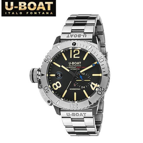 U-Boat 9007/A/MT SOMMERSO超級潛水鋼帶機械腕錶 自動上鍊 46mm