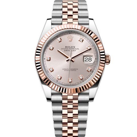 Rolex 勞力士 126331 新款 Datejust 粉面時鑽玫瑰金-41mm