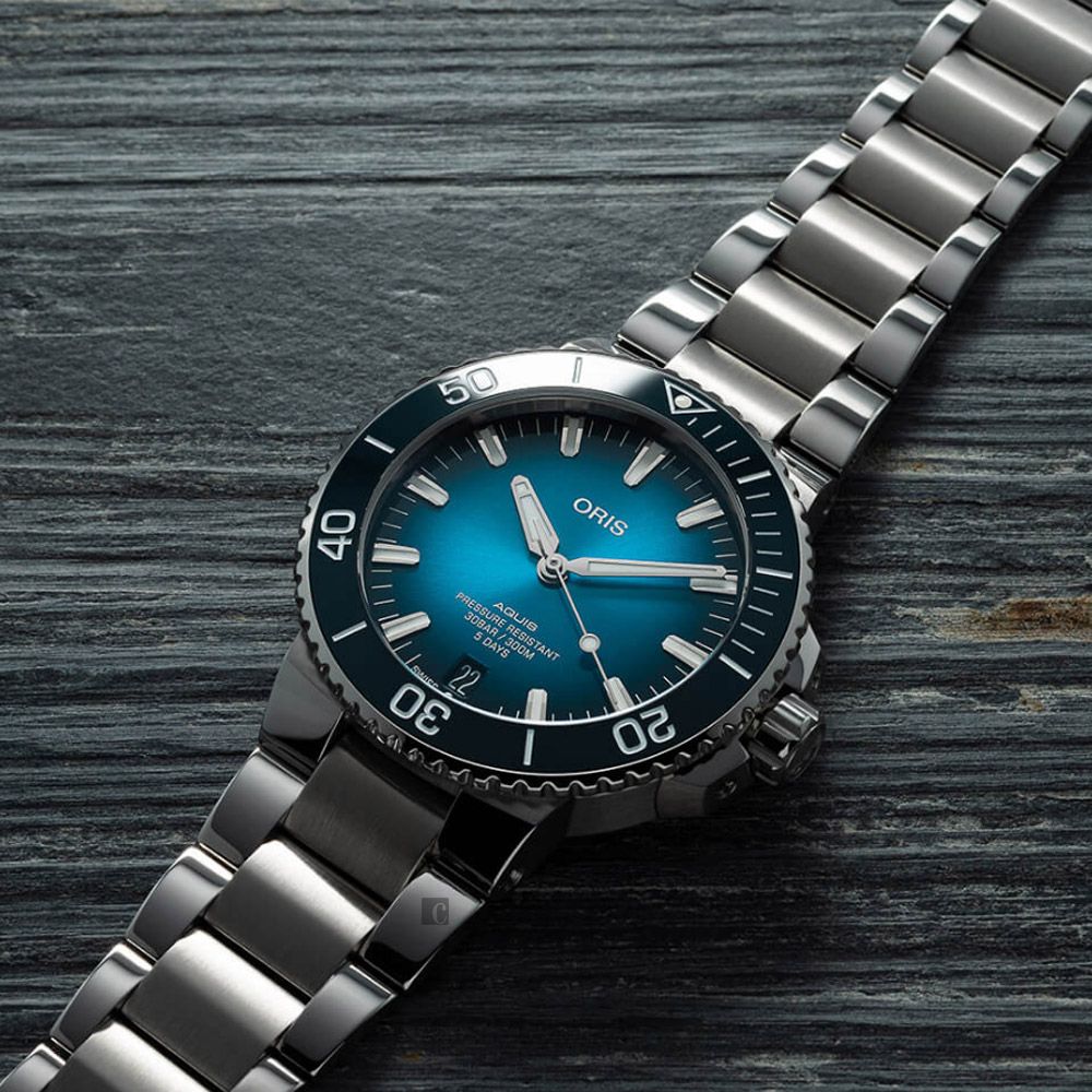 ORIS 豪利時 Aquis 五日鍊全新自製機芯 Calibre 400 潛水錶 0140077634135-0782409PEB