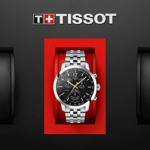 TISSOT 天梭 T-Sport系列 PRC200 競速三眼計時手錶 T1144171105700