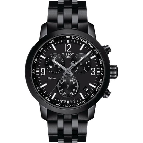 TISSOT 天梭 T-Sport系列 PRC200 競速三眼計時手錶 T114.417.33.057.00