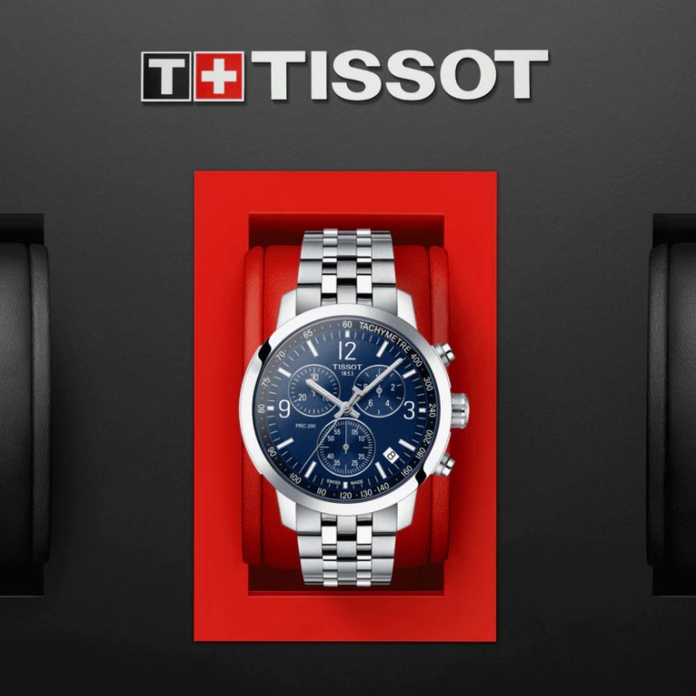 TISSOT 天梭 PRC200 運動三眼計時腕錶 禮物推薦 送禮首選 T114.417.11.047.00