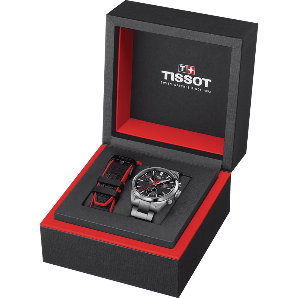 TISSOT 天梭 PR100 特別版 環西自由車賽石英計時手錶-40mm(T1504171105101)