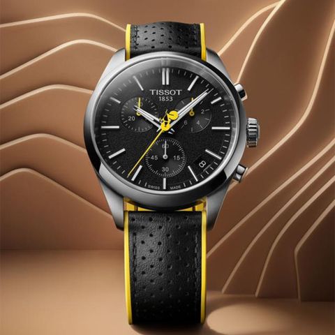 TISSOT 天梭 PR100 特別版 環法自由車賽石英計時手錶-40mm 附贈黑色錶帶(T1504171105100)