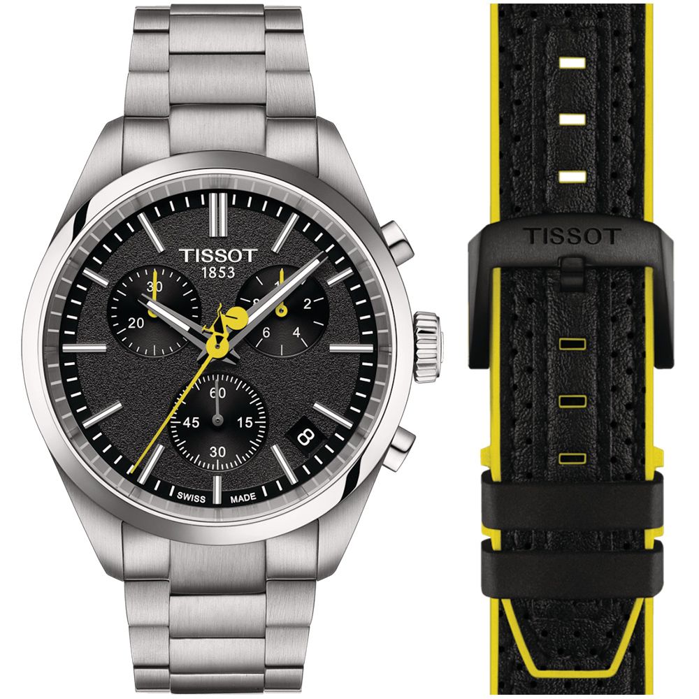 TISSOT 天梭 官方授權 PR100 特別版環法自行車計時錶/40mm/T1504171105100