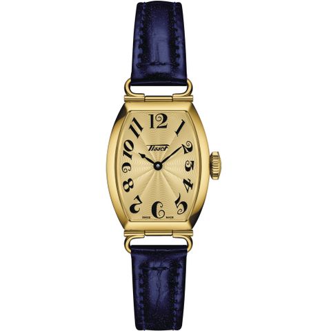 TISSOT 天梭 官方授權 Heritage Porto 優雅酒桶型時尚手錶(T1281093602200)