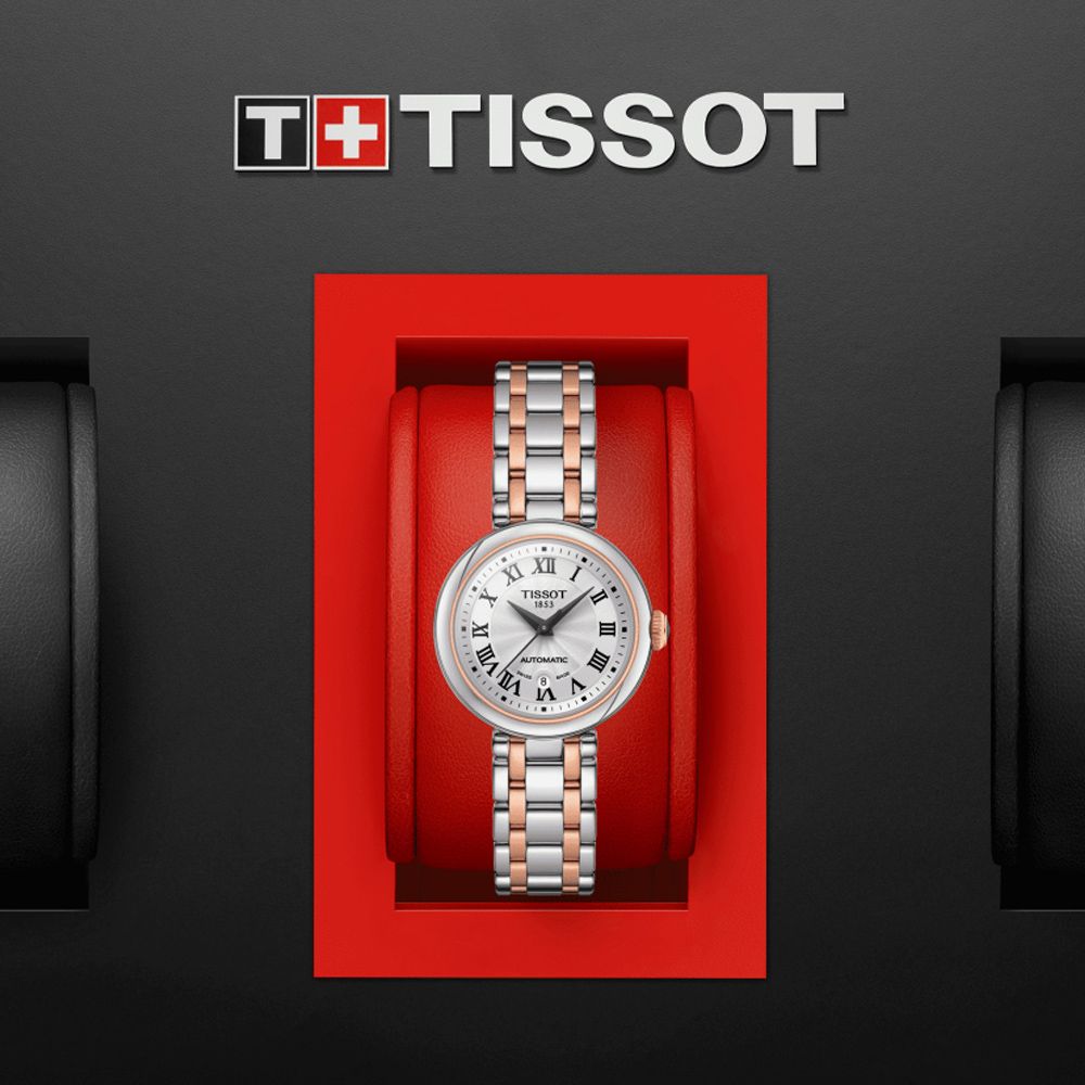 TISSOT 天梭 Bellissima 典雅羅馬機械腕錶 禮物推薦 送禮首選 29mm/T126.207.22.013.00