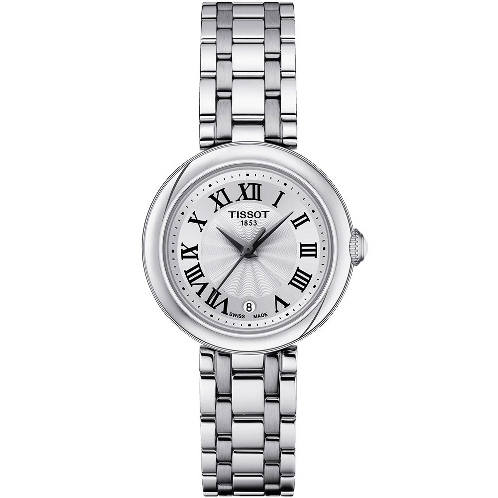 TISSOT 天梭 BELLISSIMA SMALL LADY 羅馬石英女錶-26mm T1260101101300