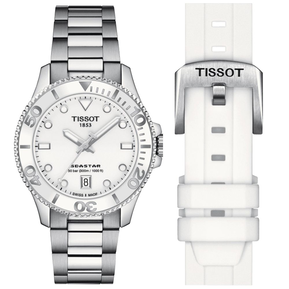 TISSOT 天梭 SEASTAR1000 海洋之星 300米 潛水石英腕錶 禮物推薦 送禮首選 36mm/T120.210.11.011.00