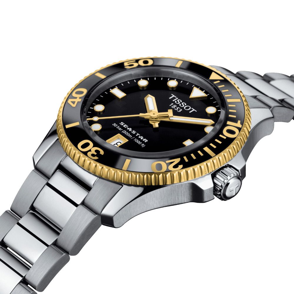 TISSOT 天梭 SEASTAR1000 海洋之星 300米 潛水石英腕錶 母親節 禮物 推薦 36mm/T1202102105100