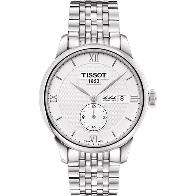 TISSOT 天梭 Le Locle Gent 力洛克小秒盤機械型男錶-銀 T0064281103801