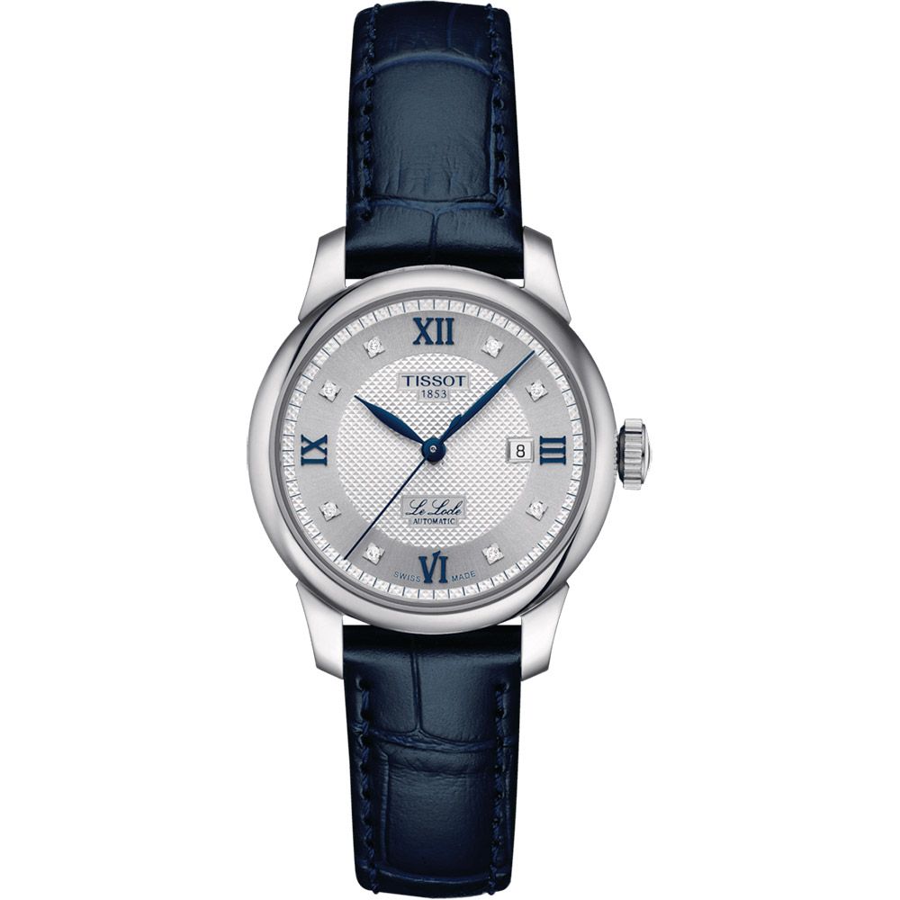 TISSOT 天梭 官方授權 Le Locle 20周年鑽石機械女錶-29mm 附贈原廠皮帶 T0062071103601