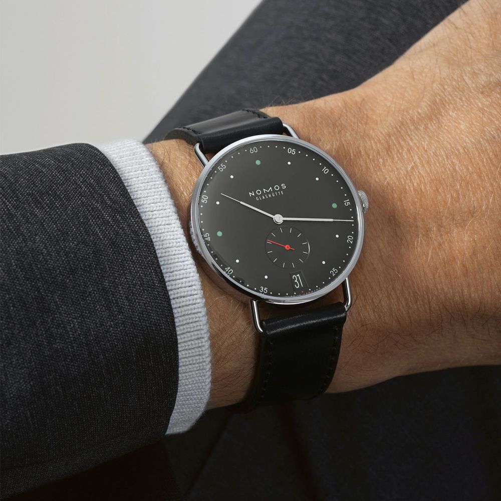 NOMOS Metro系列 手動上鍊 小秒針 經典機械腕錶 禮物推薦 送禮首選 38.5mm/1103