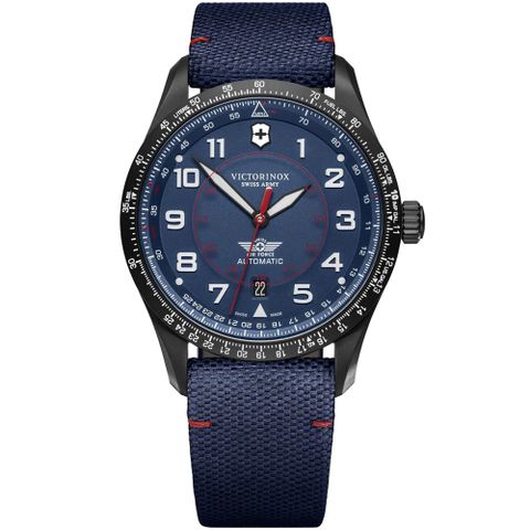 VICTORINOX 瑞士維氏 Airboss 機械腕錶-藍 雙11 特惠 42mm / VISA-241998