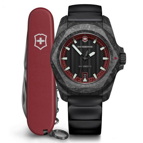 VICTORINOX 瑞士維氏 I.N.O.X. 碳纖維 經典機械腕錶 新年 送禮 推薦 41mm / VISA-242024.1