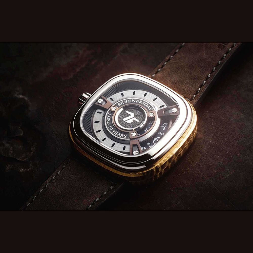 SEVENFRIDAY  WHISKEY 10週年紀念 限量 自動上鍊機械錶-47.6x47mm M2/04