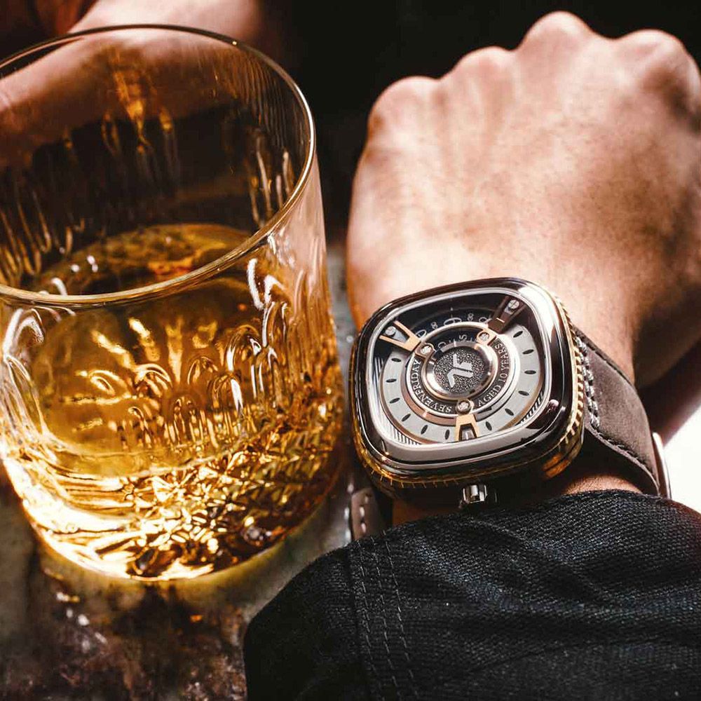 SEVENFRIDAY  WHISKEY 10週年紀念 限量 自動上鍊機械錶-47.6x47mm M2/04