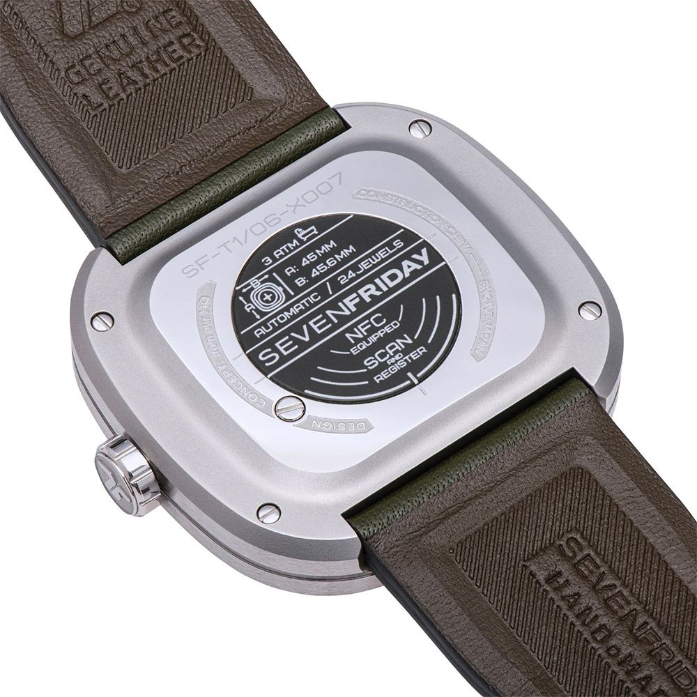 SEVENFRIDAY  T系列 軍綠色漸層機械錶-45mm(T1/06)