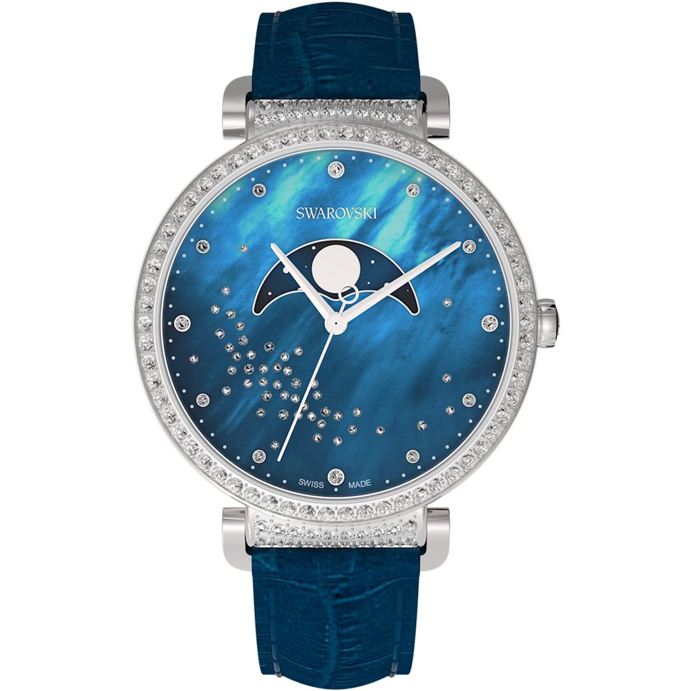 SWAROVSKI 施華洛世奇   Passage Moon Phase 繁星皓月時尚腕錶-5613320