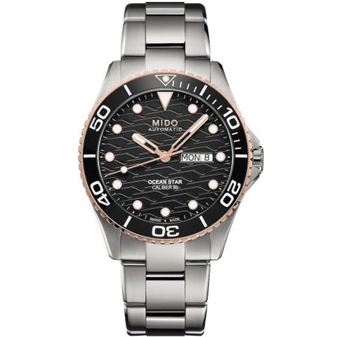 MIDO 美度 官方授權 Ocean Star 200米 海洋之星 廣告款陶瓷潛水錶(M0424302105100)42.5mm