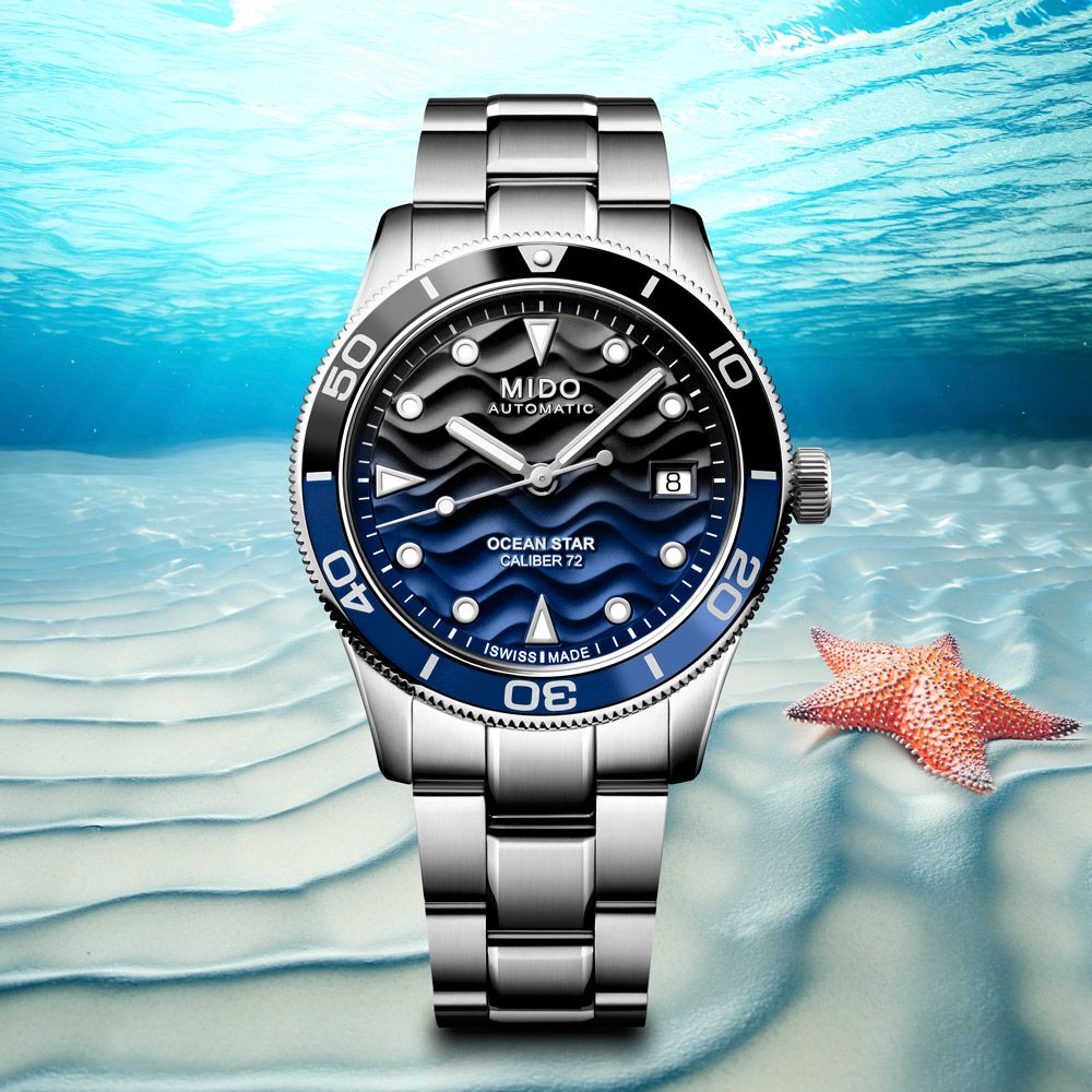 MIDO 美度 官方授權 金秀賢配戴款 OCEAN STAR 39 海洋之星潛水機械錶-39mm M0269071104100