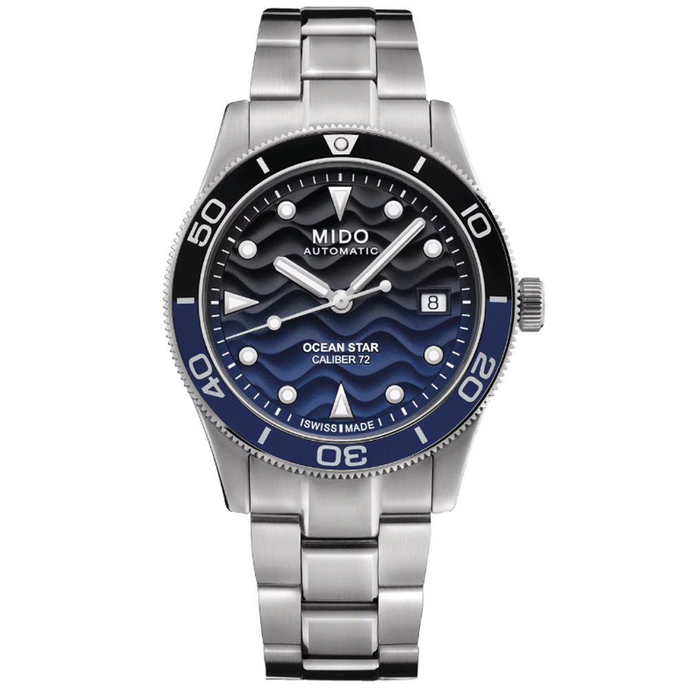 MIDO 美度 OCEAN STAR 海洋之星 海浪浮雕 潛水機械腕錶 618 年中慶 禮物 M0269071104100