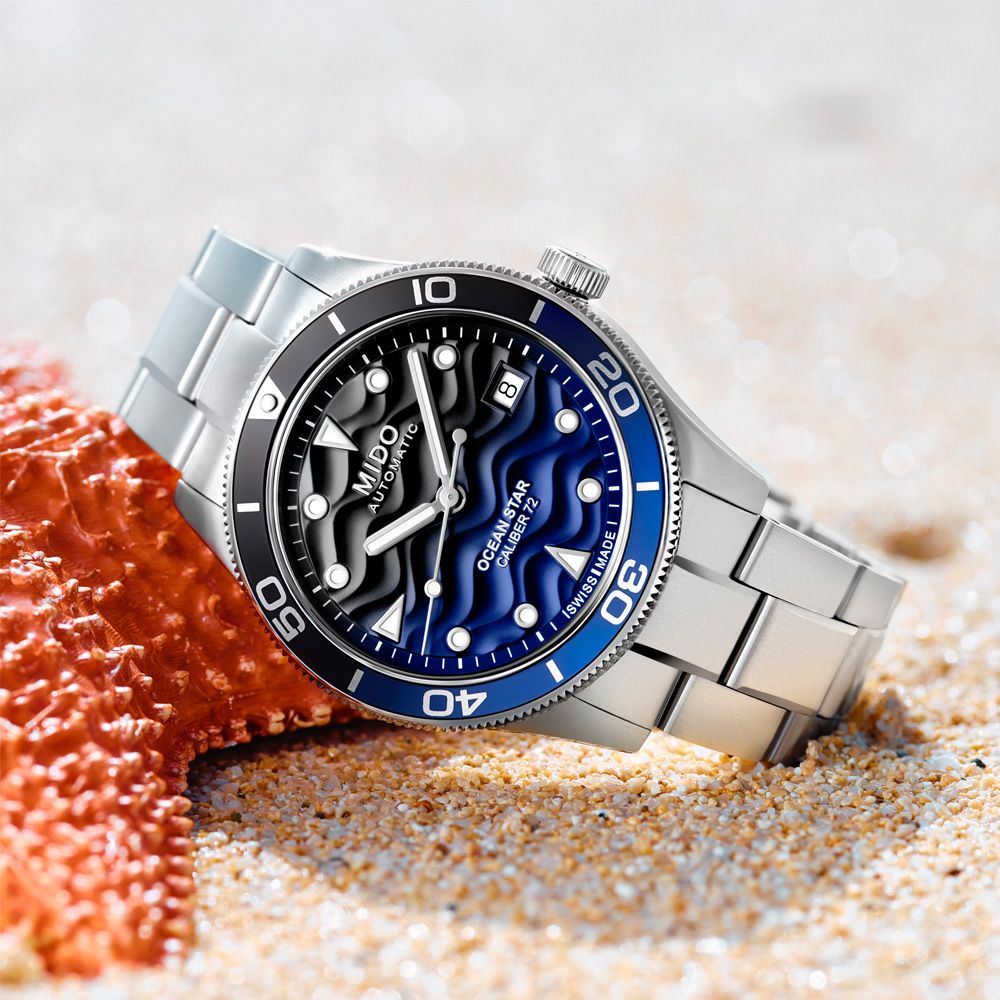 MIDO 美度 OCEAN STAR 海洋之星 海浪浮雕 潛水機械腕錶 618 年中慶 禮物 M0269071104100