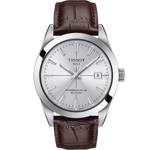 TISSOT 天梭 官方授權 GENTLEMAN 紳士密令機械錶(T1274071603101)