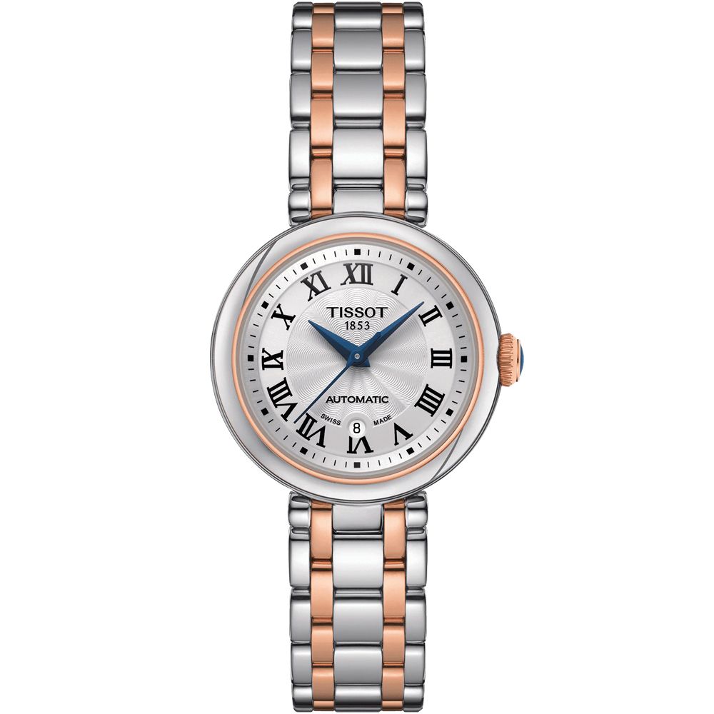 TISSOT 天梭 官方授權 Bellissima 羅馬機械女錶-29mm T1262072201300