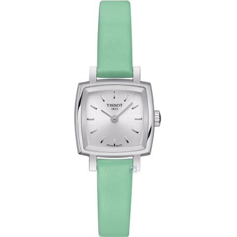 TISSOT 天梭 錶官方授權 LOVELY SQUAREU優雅時尚女錶-T0581091603101/套組