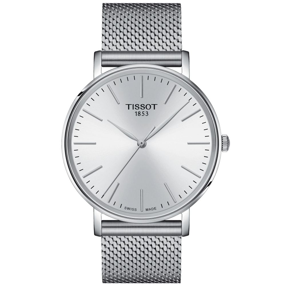 TISSOT 天梭 EVERYTIME 簡約經典腕錶 禮物推薦 送禮首選 40mm/T1434101101100